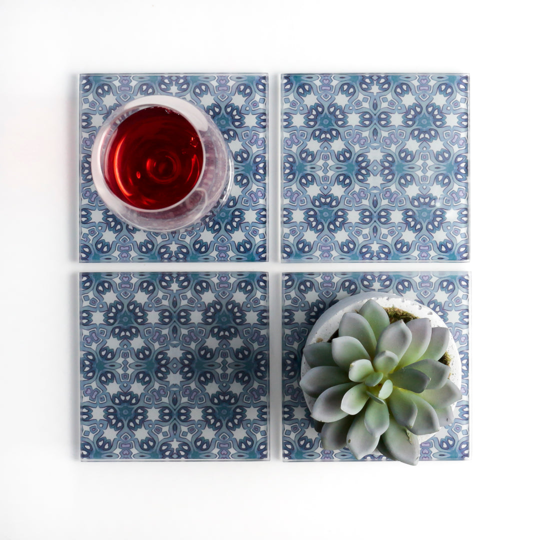 Indigo Blue Moroccan coasters