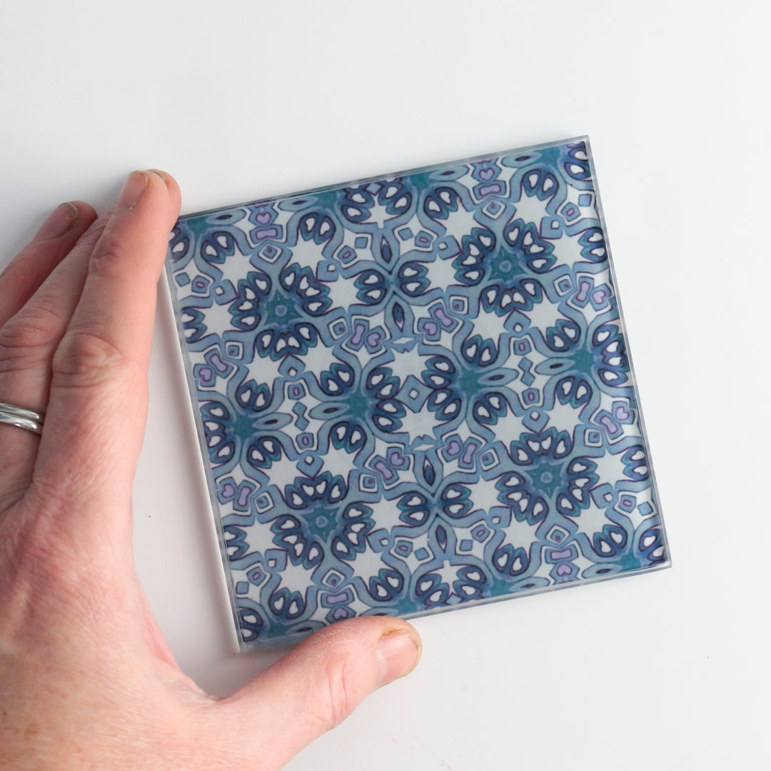 Indigo Blue Moroccan coasters