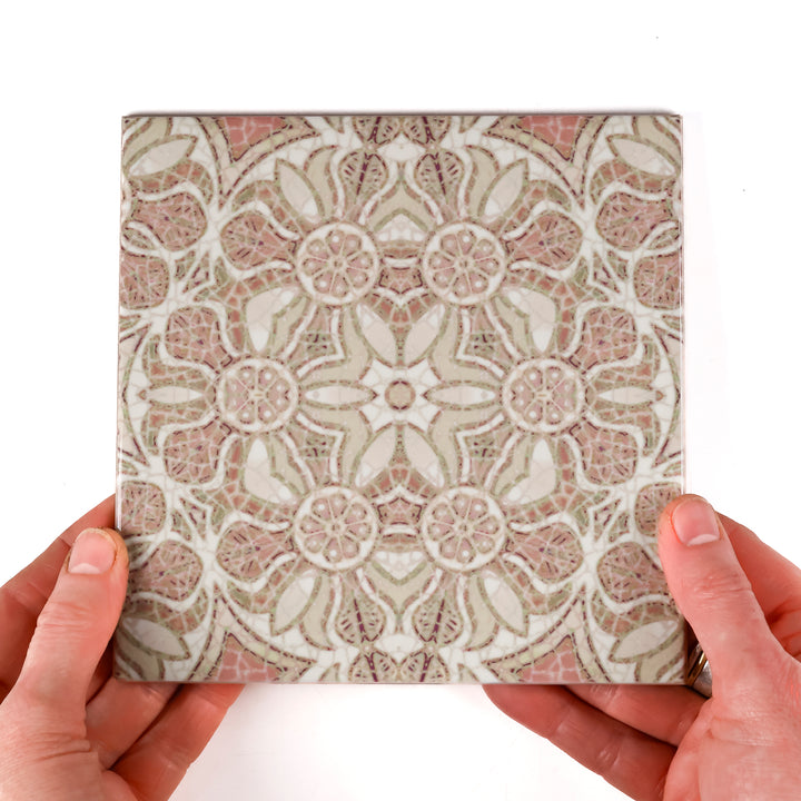 Pomegranate Tiles - Plaster Pink - Random Sections