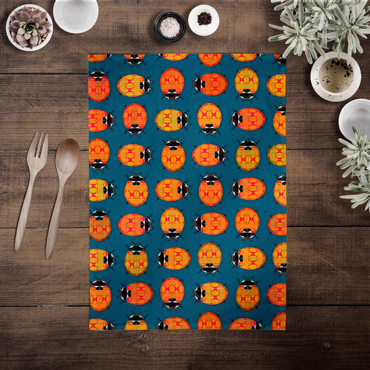 Lanternbugs Tea Towel