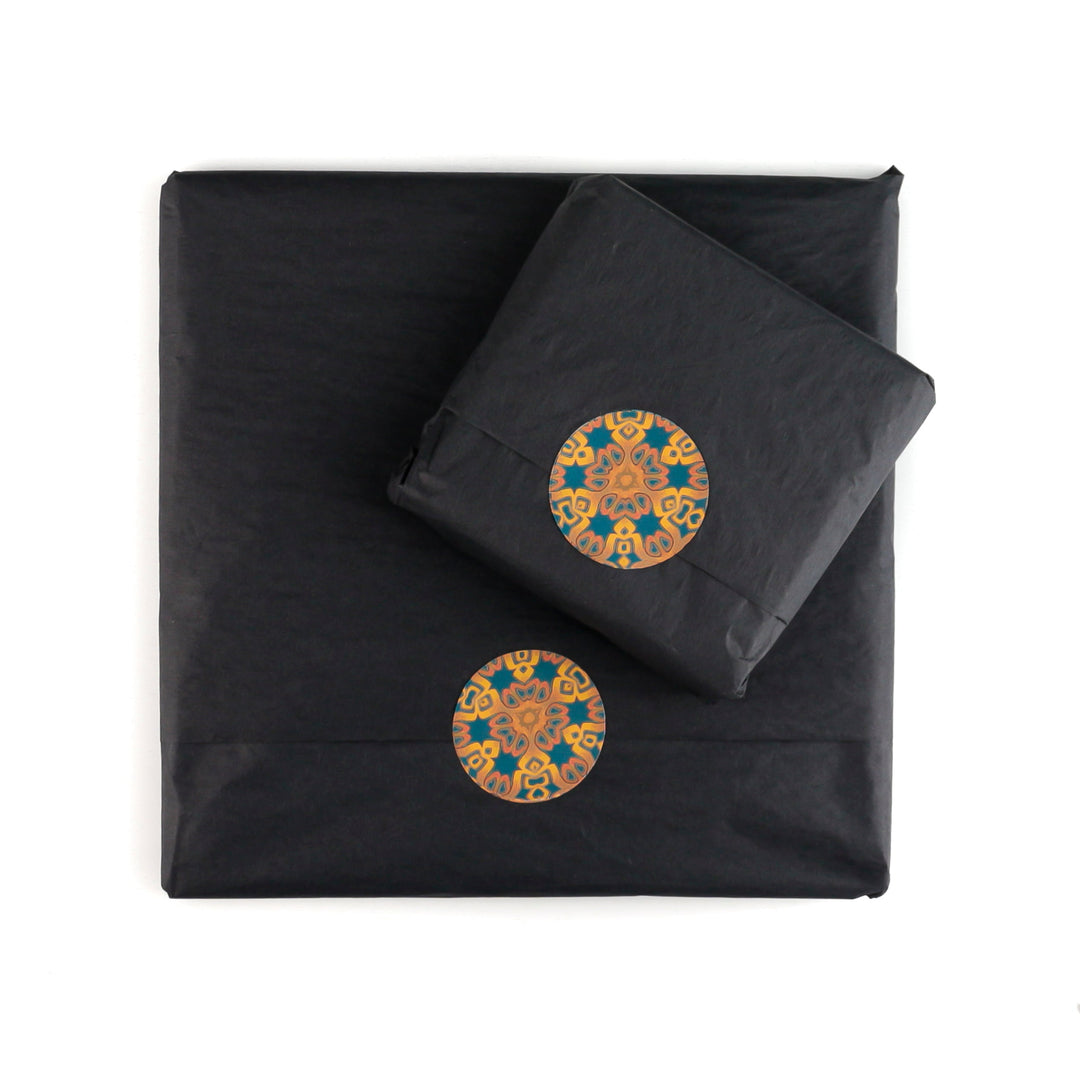 Interwoven Trees Coaster Set - Muted Greens