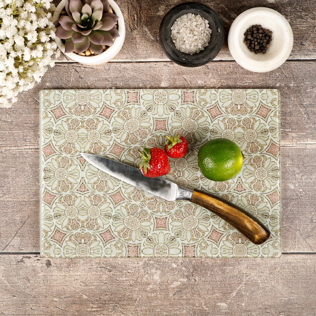 Pomegranate Worktop Protector - Pink &amp; Grey