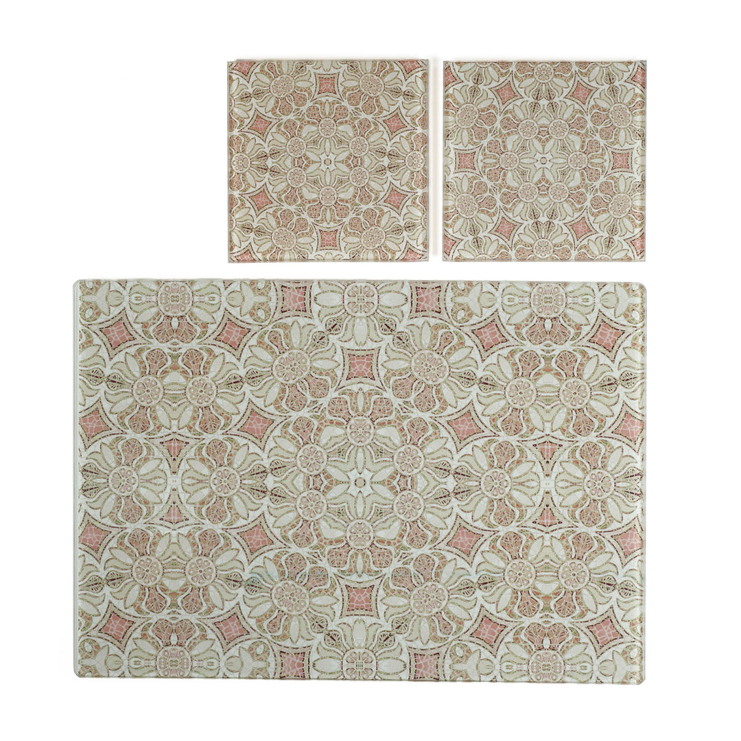 Pomegranate Worktop Protector - Pink &amp; Grey