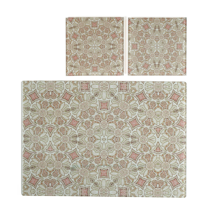 Pomegranate Worktop Protector - Pink &amp; Grey
