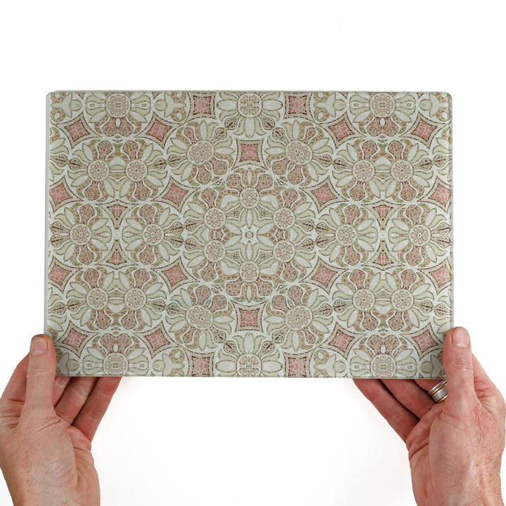 Pomegranate Worktop Protector - Pink &amp; Grey