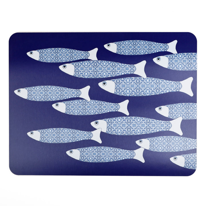 Ocean Shoal - XL Table Mat - Navy Blue
