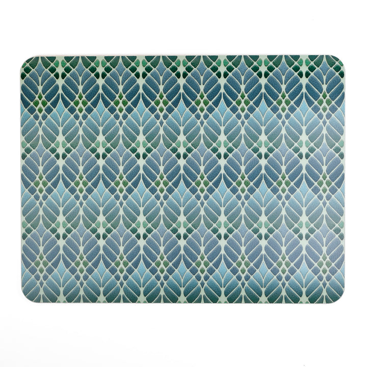 Interwoven Trees - XL Table Mat - Muted Green