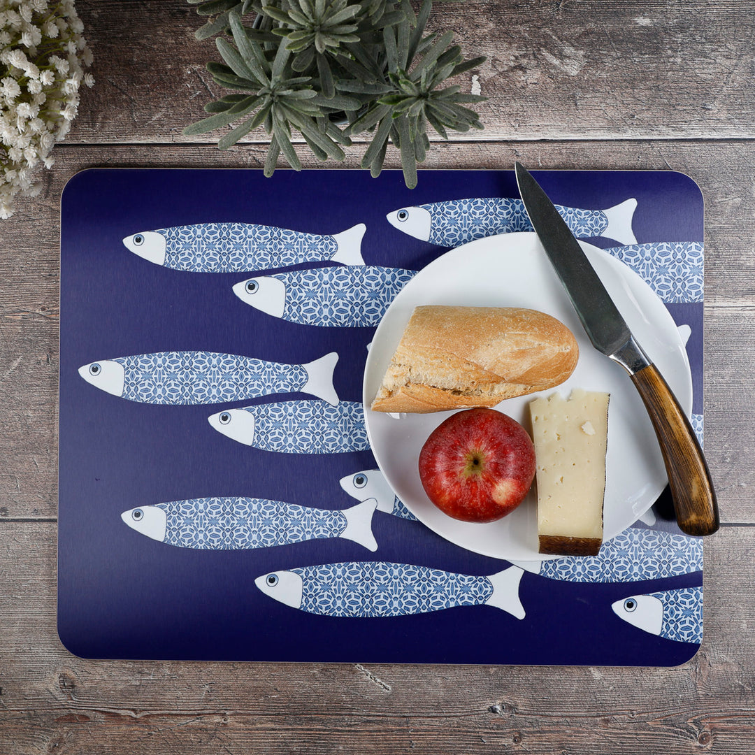 Ocean Shoal - XL Table Mat - Navy Blue