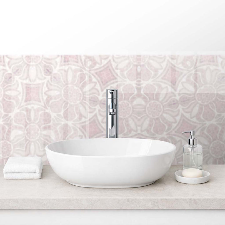 Pomegranate Kitchen Splashback - Plaster Pinks