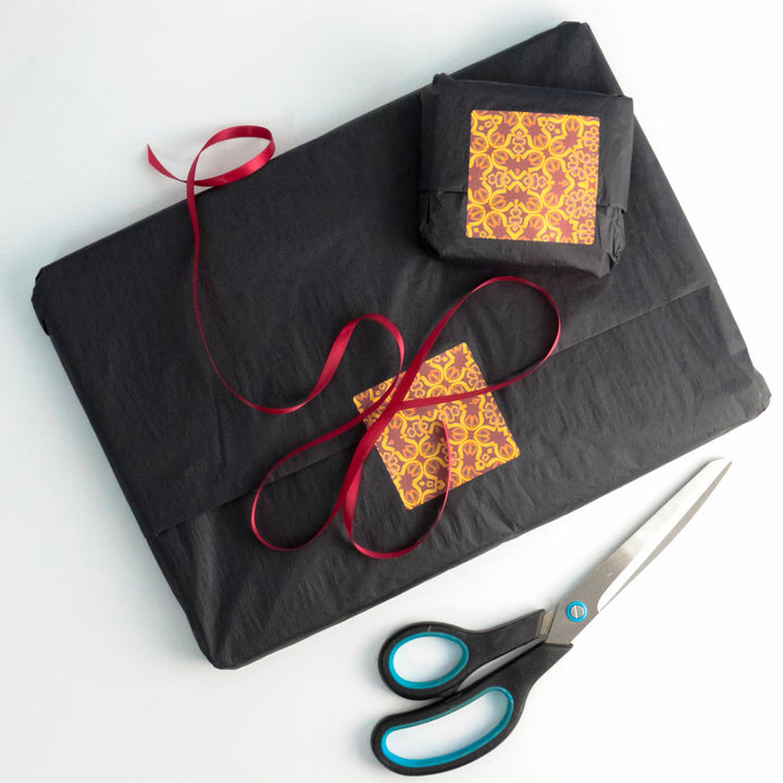 Moroccan Flower Placemat - Orange Teal