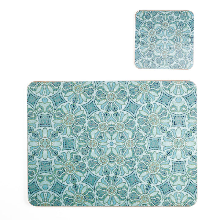 Pomegranate Placemat - Aqua