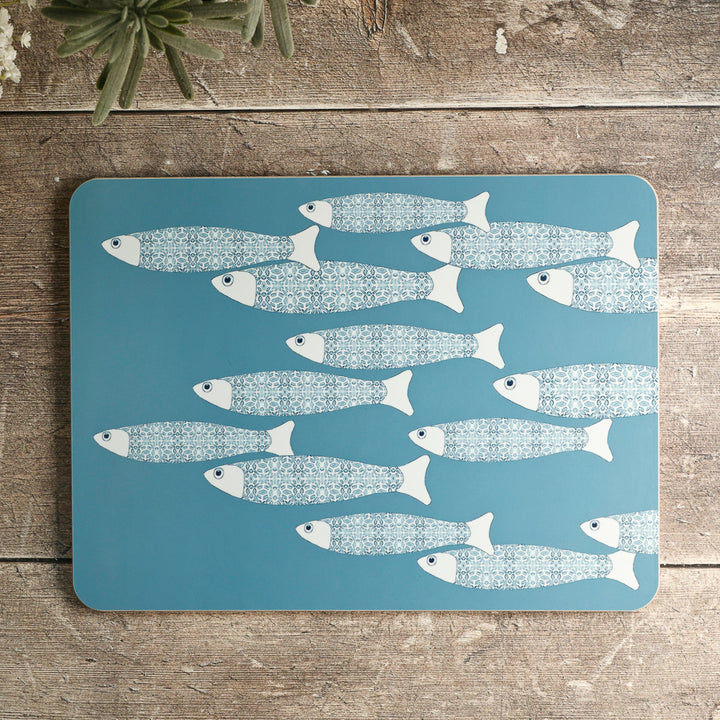 Ocean Shoal Placemat - Blue Grey