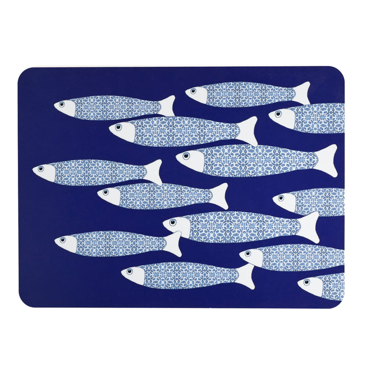 Ocean Shoal Placemat - Navy Blue