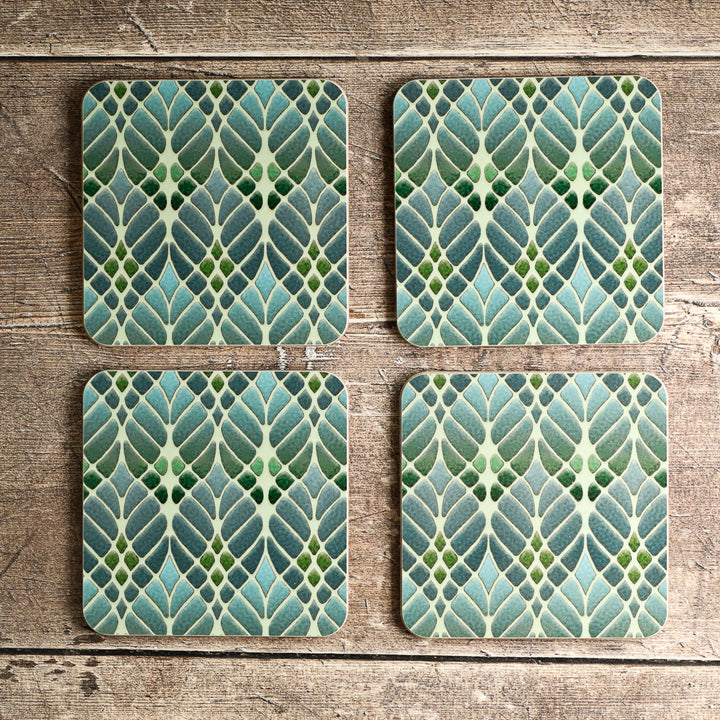 Interwoven Trees Placemat - Muted Greens