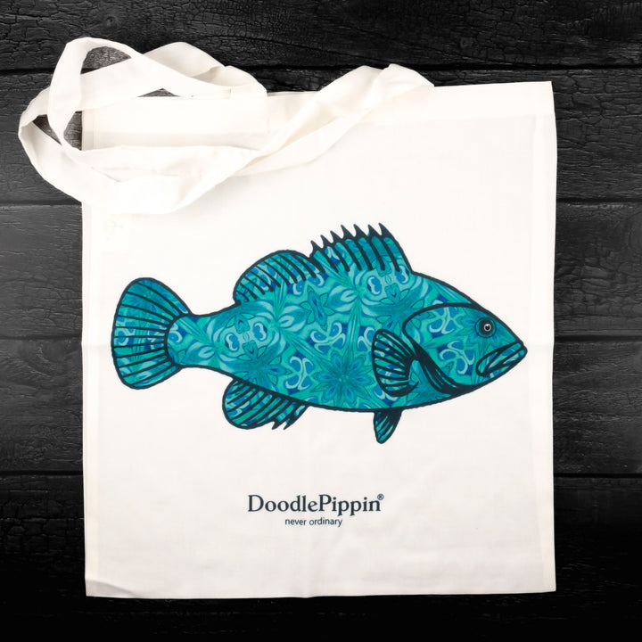 SALE Grouper Shopping Bag - Lightweight foldaway tote