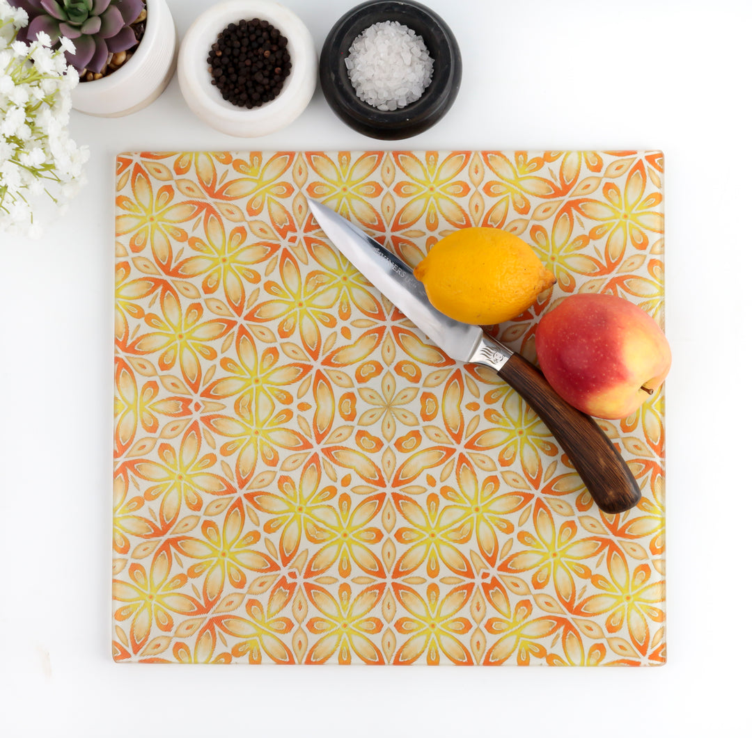 Orange / Yellow "Citrus" - Circular Worktop Protector
