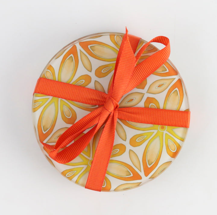 Orange / Yellow "Citrus" Coaster Set
