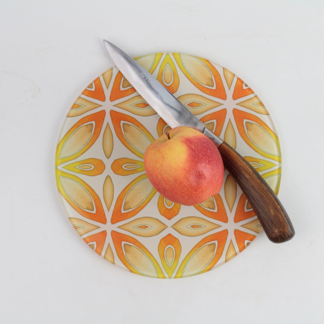 Orange / Yellow "Citrus" - Circular Worktop Protector
