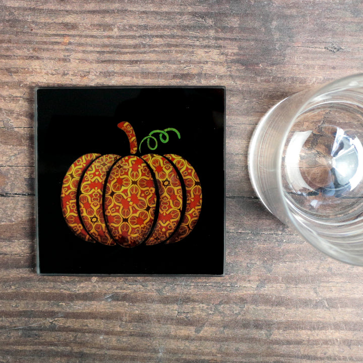 Pumpkin - Halloween - Autumn-themed coaster