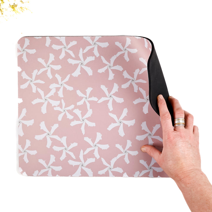 SALE - Large Pink Jasmine Mouse Mat / Gaming Mat