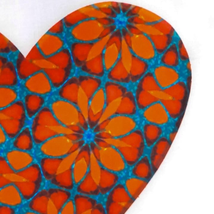 Moroccan Flower Heart Bag