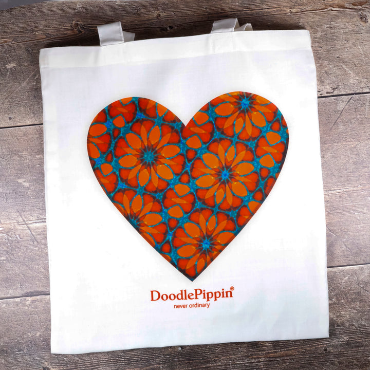Moroccan Flower Heart Bag