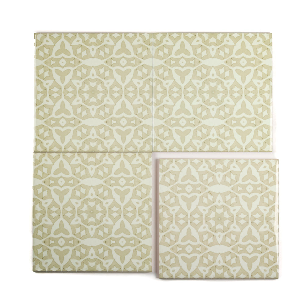 'Carved Stonework' tiles - Cream