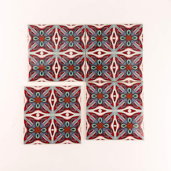 Rich maximalist Victorian tiles