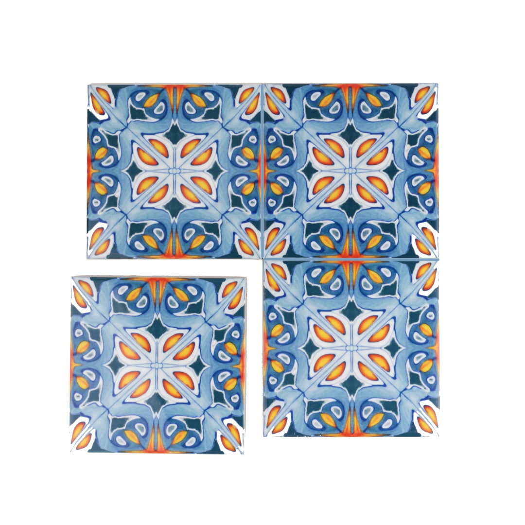Alhambra Tile - flower centre