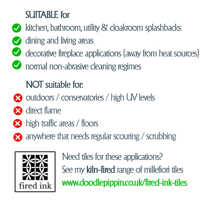 Blue &amp; Cream Rustic tiles